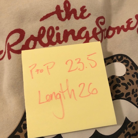 Rolling Stones H&M leopard tongue sweatshirt. 16/18 drop shoulder. Callout - Picture 6 of 10